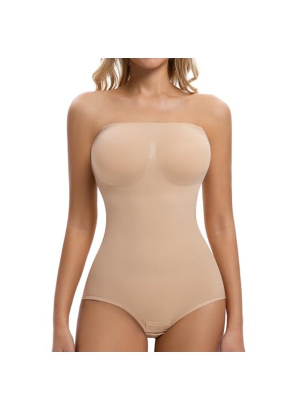 Strapless Seamless Shapewear Bodysuit Women Tummy Control Butt Lifter Body